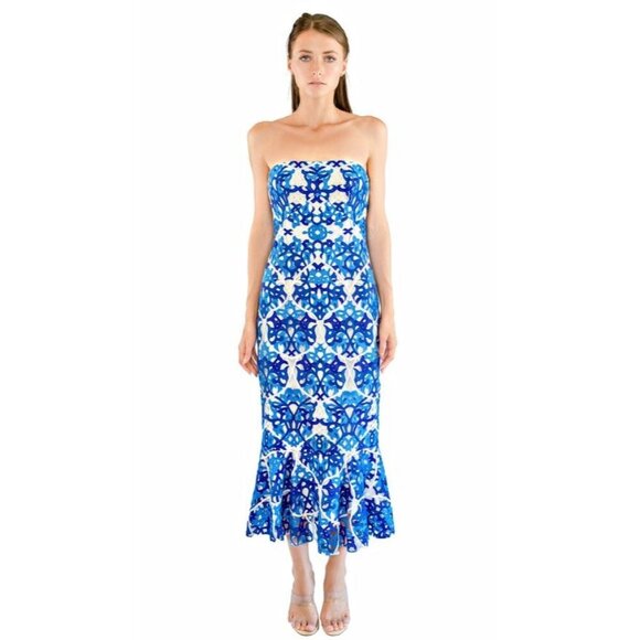 shoshanna blue dress Shoshanna